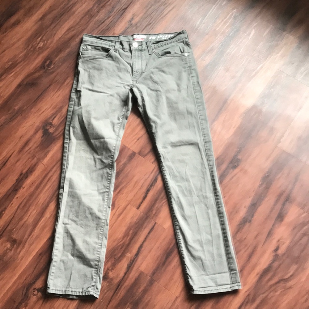 Levi’s Denizen light gray men’s skinny jeans